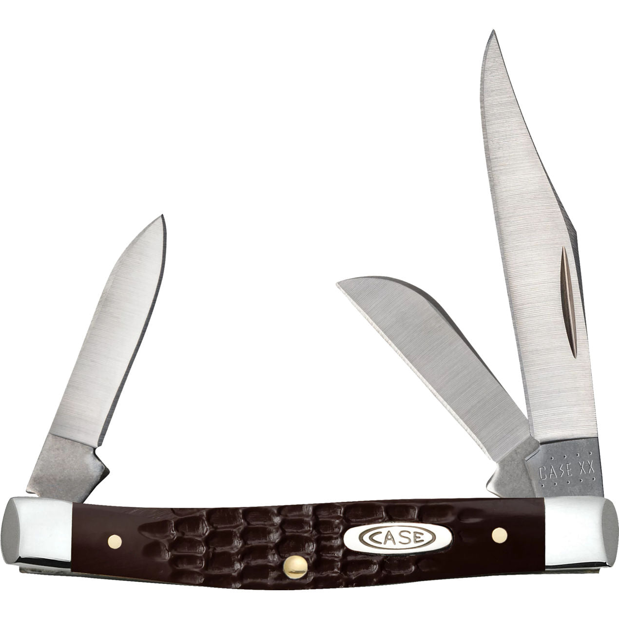 Case Small Stockman Amber Bone