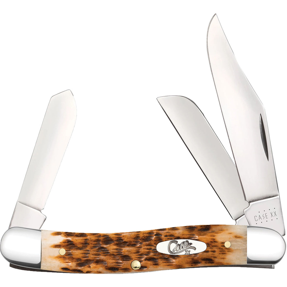 Case Stockman Amber Bone