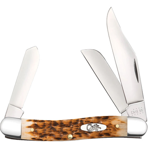 Case Stockman Amber Bone