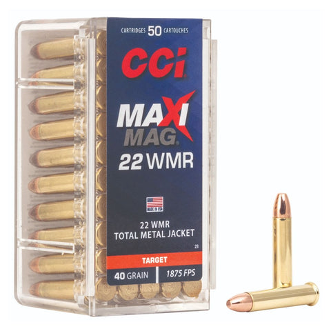 CCI Target/Plinking Maxi-Mag High Velocity 22 WMR 40GR TMJ