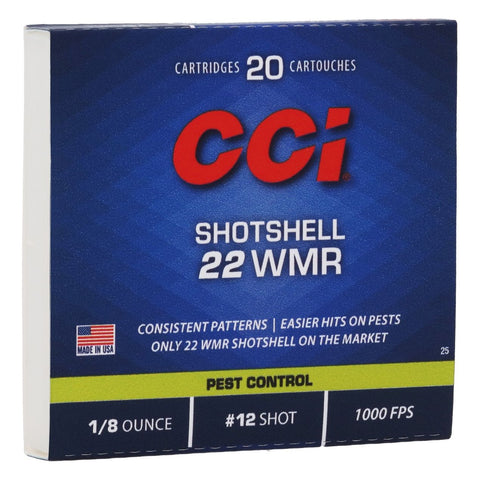 CCI Shotshell Pest Control 22 WMR 12