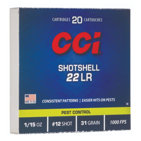 CCI Shotshell Pest Control 22 LR 12