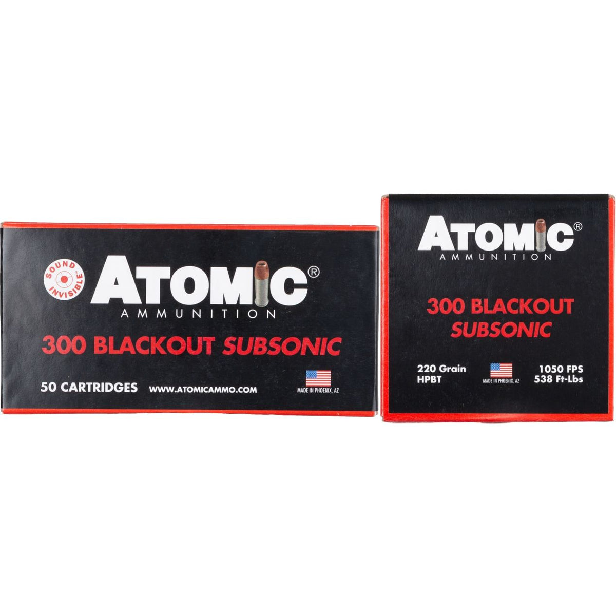 Atomic Subsonic Rifle 300 Blk 220 Grain HPBT