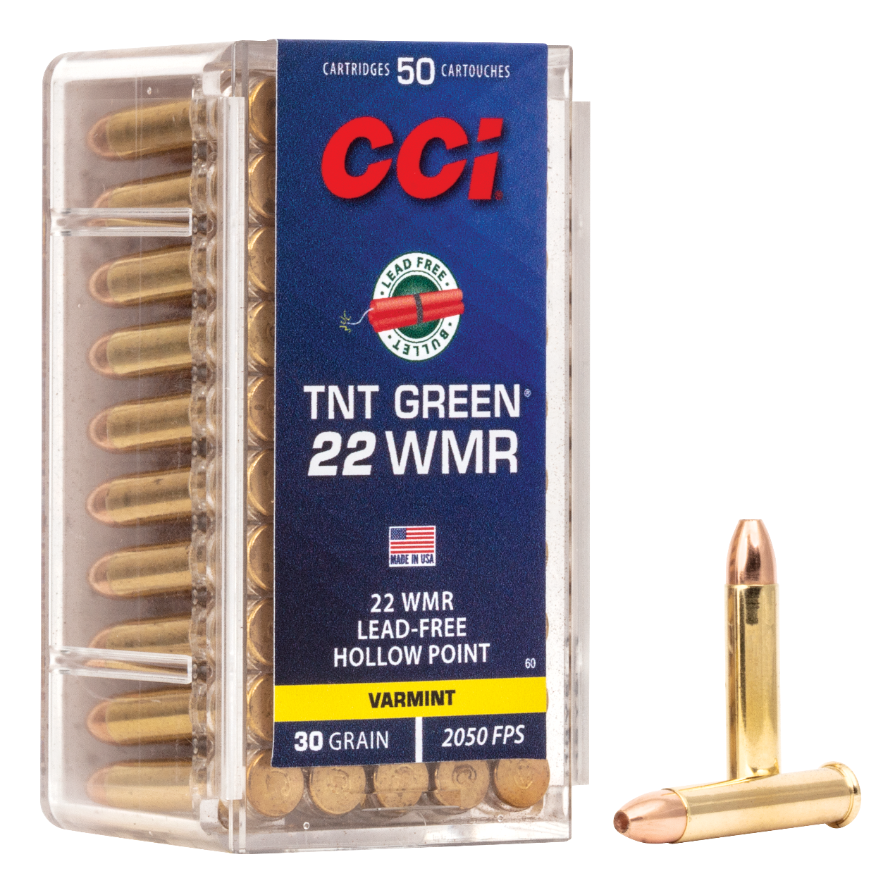 CCI Varmint TNT 22 WMR 30GR Green HP