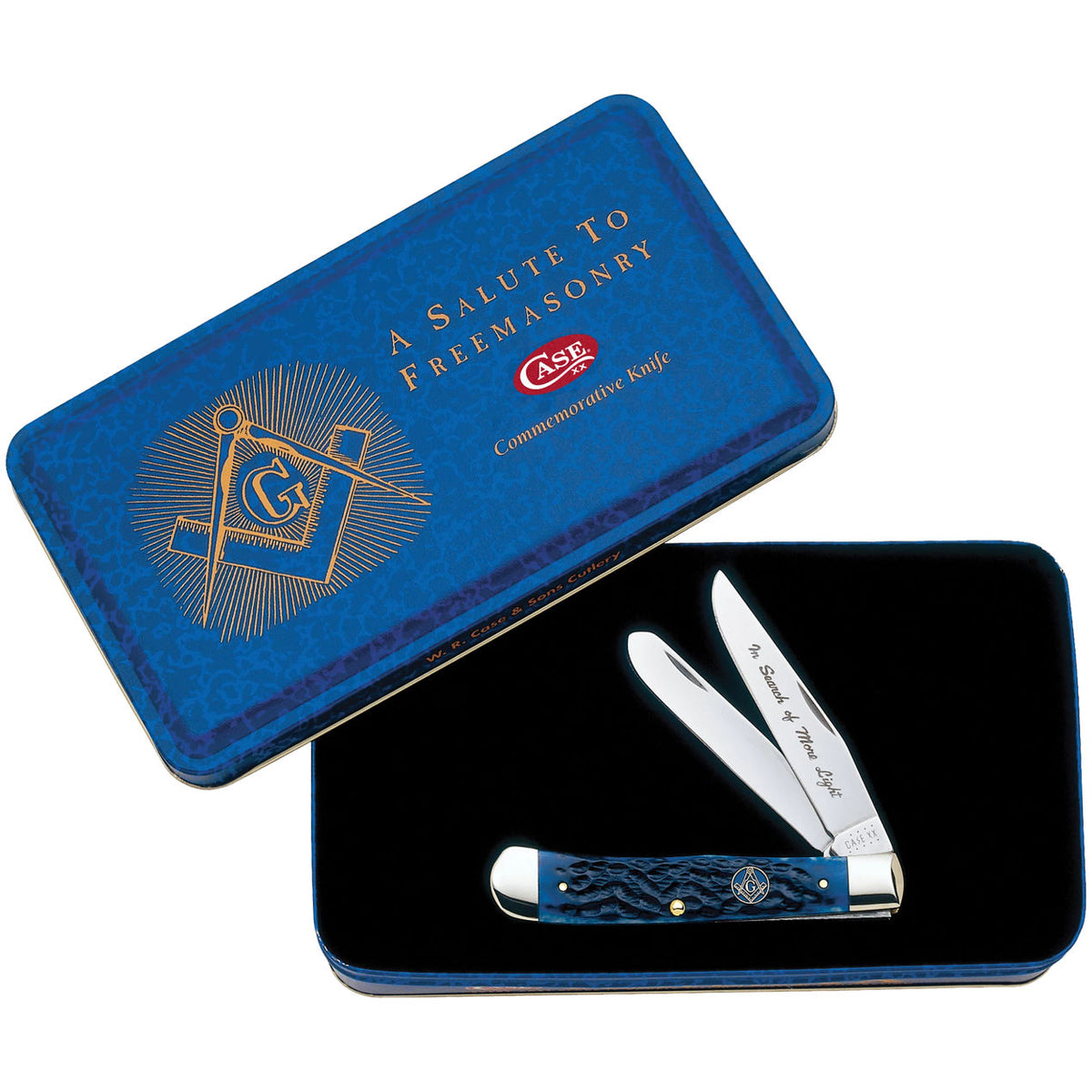 Case Masonic Gift Tin Trapper