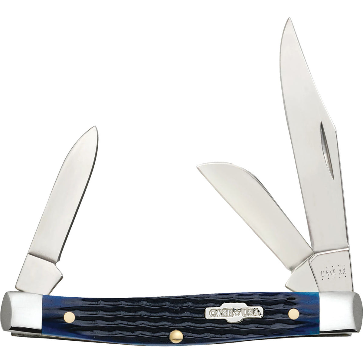 Case Medium Stockman Blue Bone
