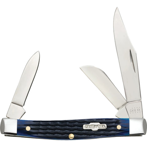 Case Medium Stockman Blue Bone