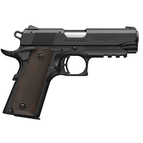 Browning 1911-22 Black Label Compact 22 LR 3.63" 10-RD Semi-Auto Pistol