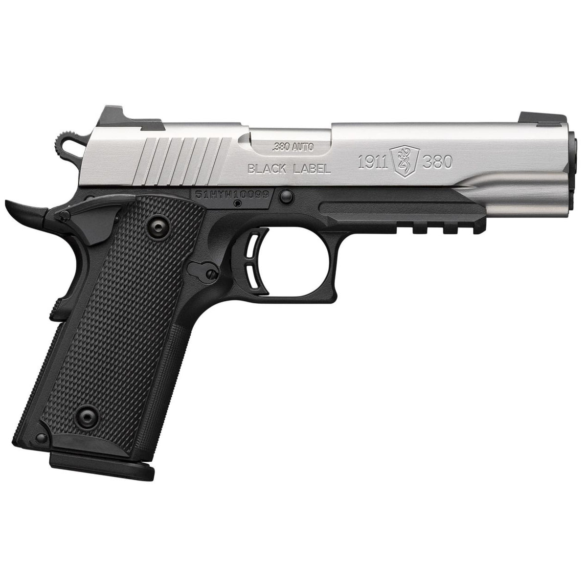 BROWNING 1911-380 Rail 380 AUTO 4.25" 8-RD SEMI-AUTO PISTOL