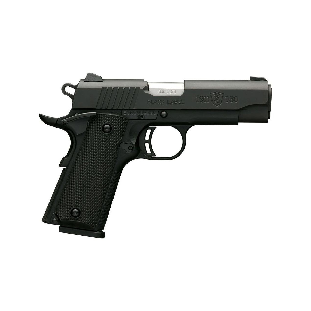 Browning 1911-380 Black Label Compact 380 3.625" 8-Rd Pistol
