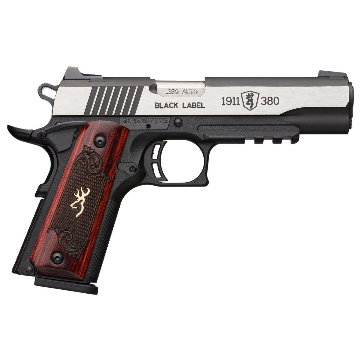Browning 1911-380 Black Label Medallion Pro Rail NS 380 Auto 4.25'' 8-Rd Pistol