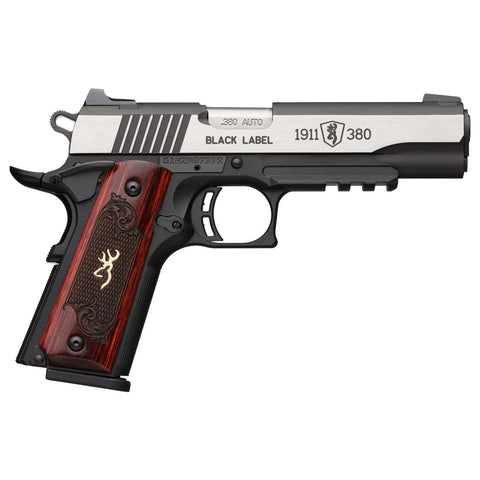 Browning 1911-380 Black Label Medallion Pro Rail NS 380 Auto 4.25'' 8-Rd Pistol