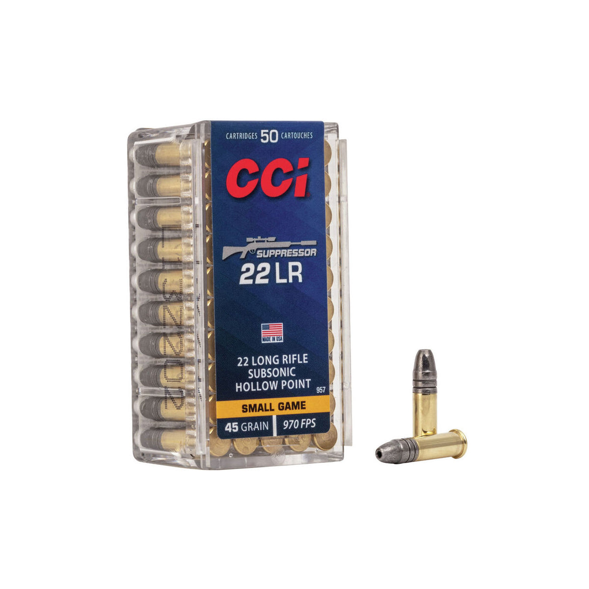 CCI Small Game Suppressor 22 LR 45GR LHP