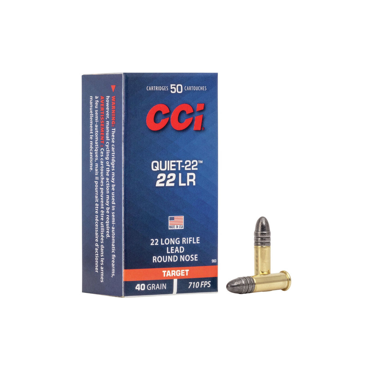 CCI Target/Plinking 22 LR QUIET 40GR LRN