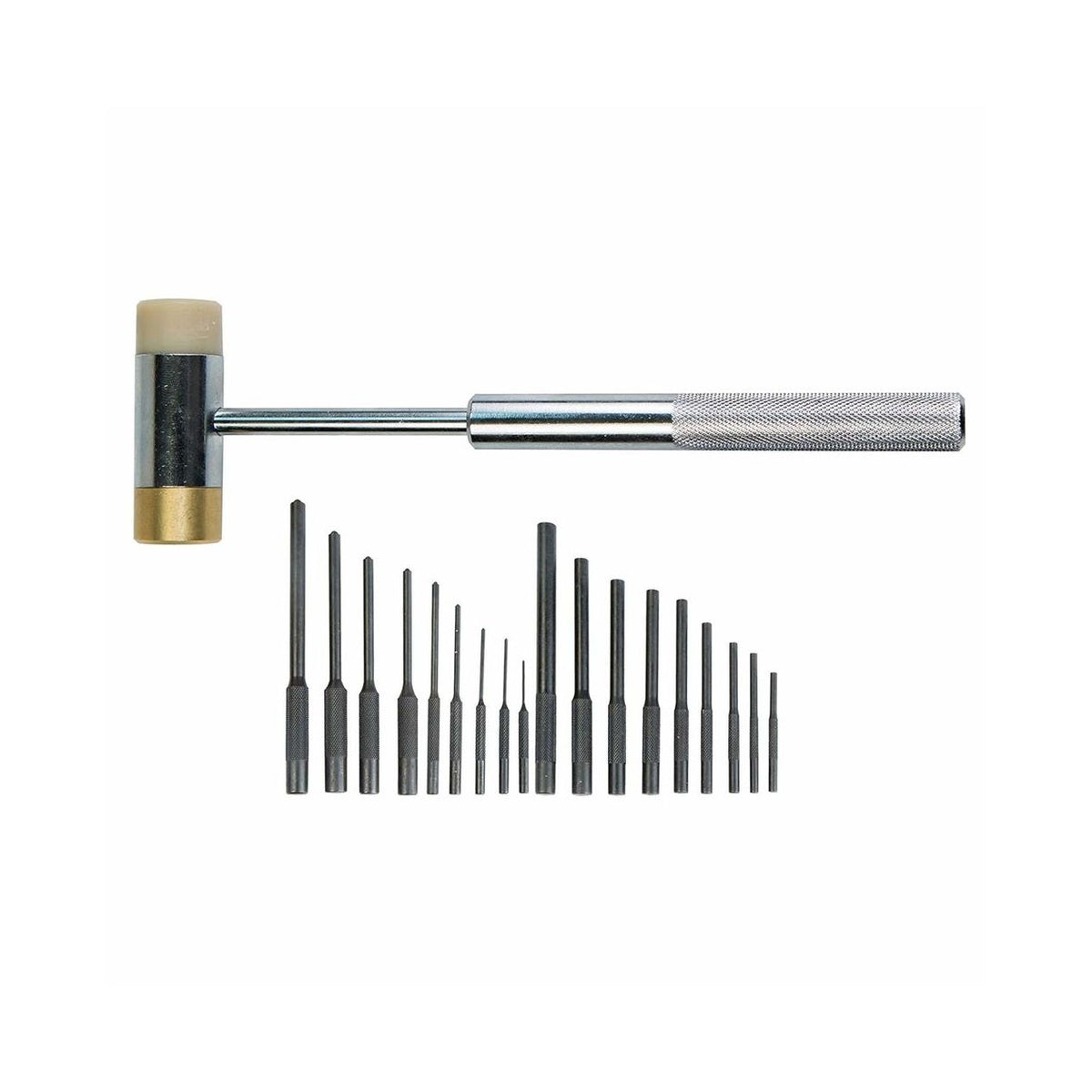 Wheeler Master Roll Pin Punch Set