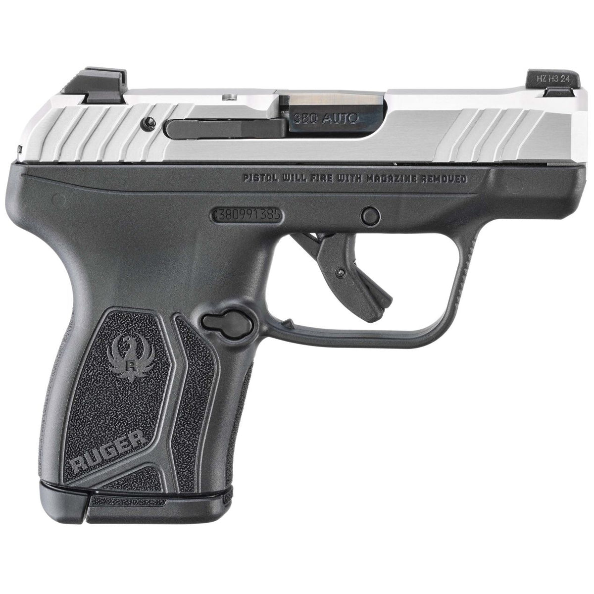 RUGER LCP MAX LOADED CHAMBER INDICATOR 380 AUTO 2.8" 10-RD SEMI-AUTO PISTOL