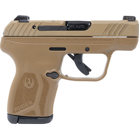 RUGER LCP MAX FDE 380 AUTO 2.8" 10-RD SEMI-AUTO PISTOL