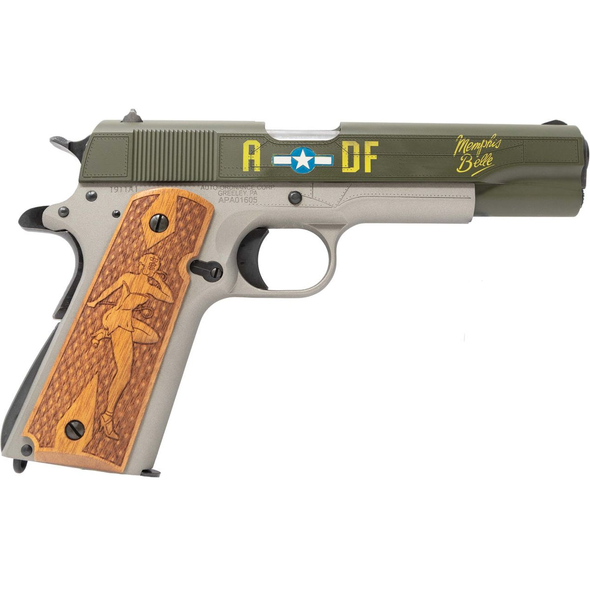 AUTO ORDNANCE 1911 MEMPHIS BELLE 45 AUTO 5" 7-RD SEMI-AUTO PISTOL