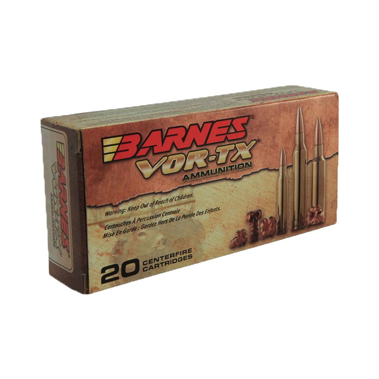 Barnes VOR-TX 22-250 Rem 50 GRAIN TSX