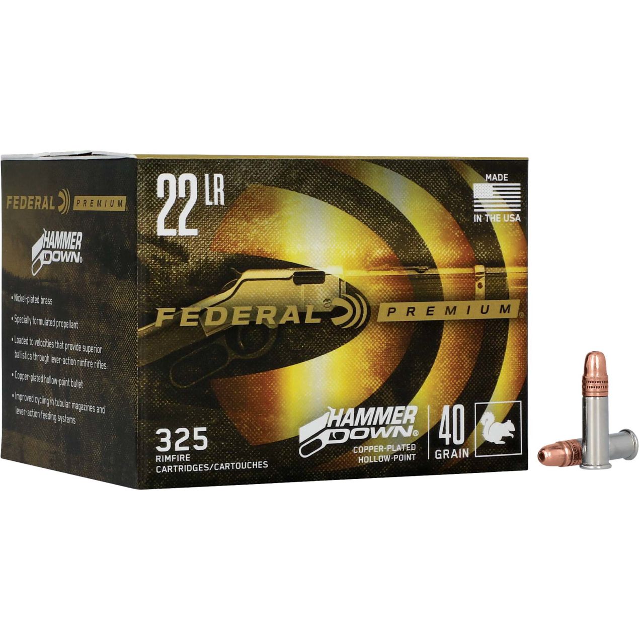 FEDERAL HAMMER DOWN 22LR 40 GRAIN CPHP