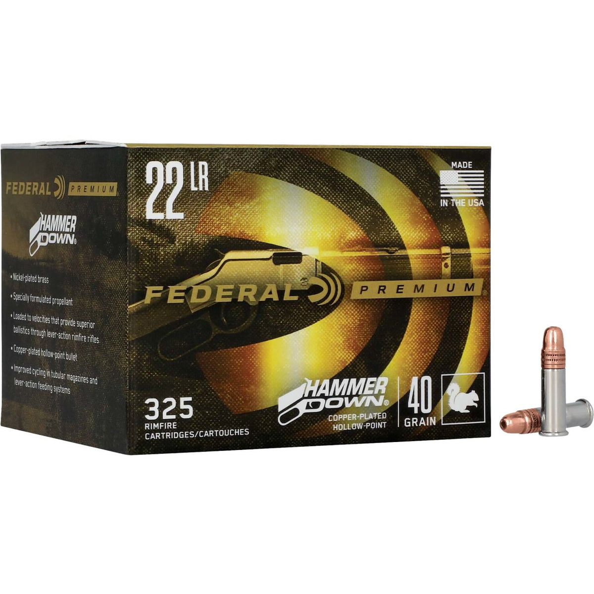 FEDERAL HAMMER DOWN 22LR 40 GRAIN CPHP