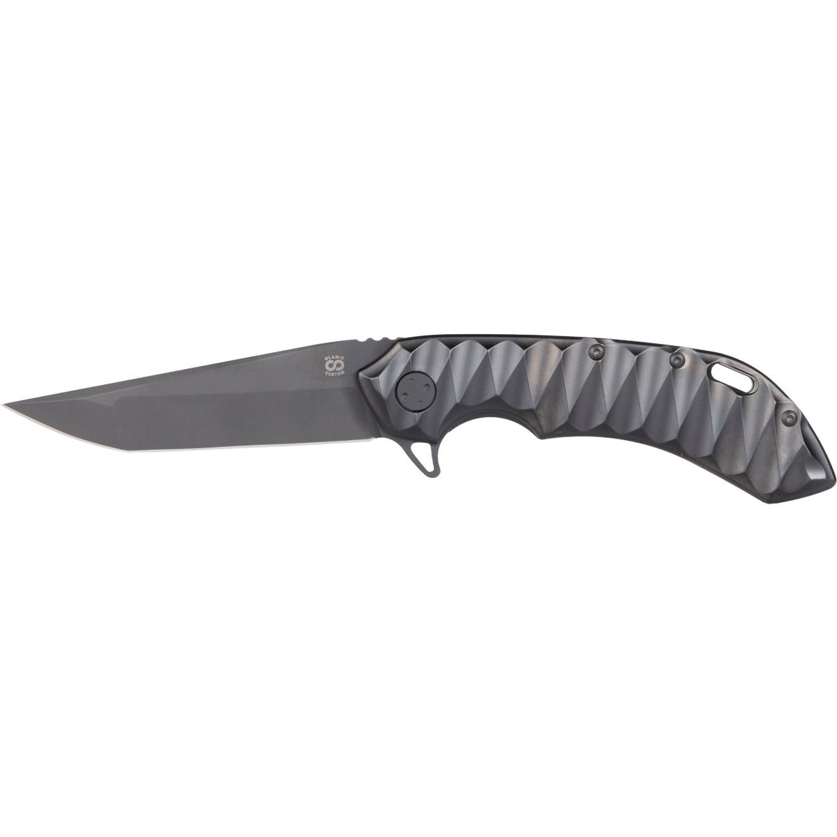 OLAMIC CUSTOM WAYFARER 247 COMPANTO SCALLOPED PVD ALL BLACK