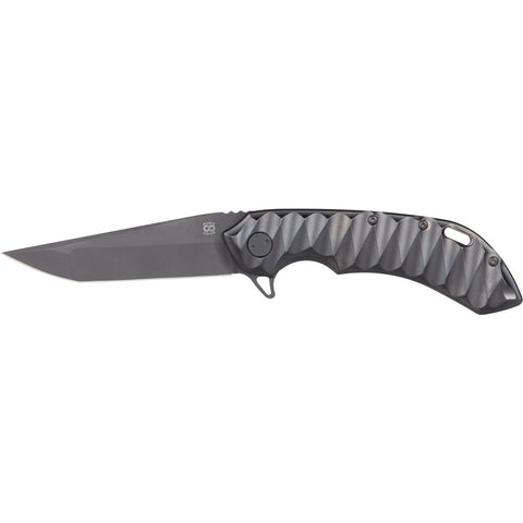 OLAMIC CUSTOM WAYFARER 247 COMPANTO SCALLOPED PVD ALL BLACK