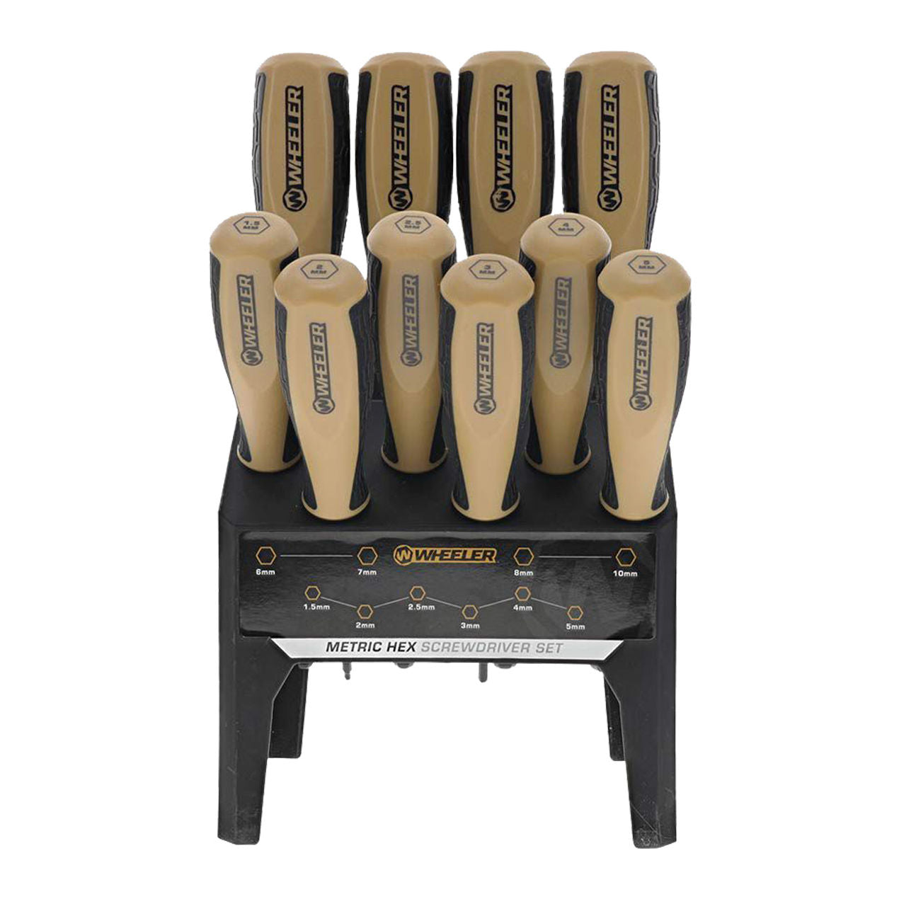 Wheeler Benchtop Screwdriver Set Metric Hex 10PC