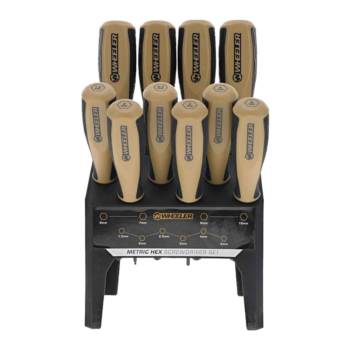 Wheeler Benchtop Screwdriver Set Metric Hex 10PC