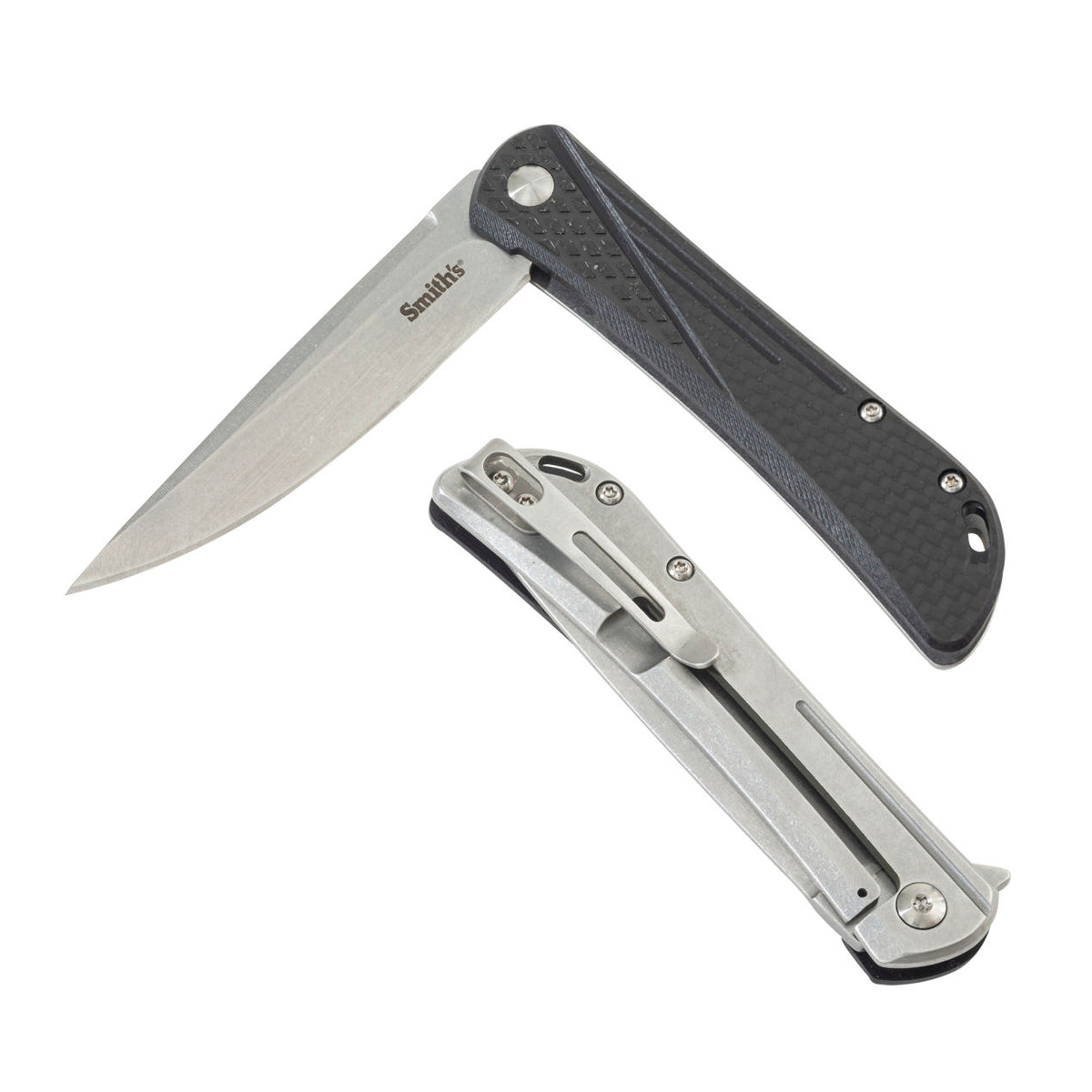 SMITH'S WYSTAN BLK 3.24" DROP POINT