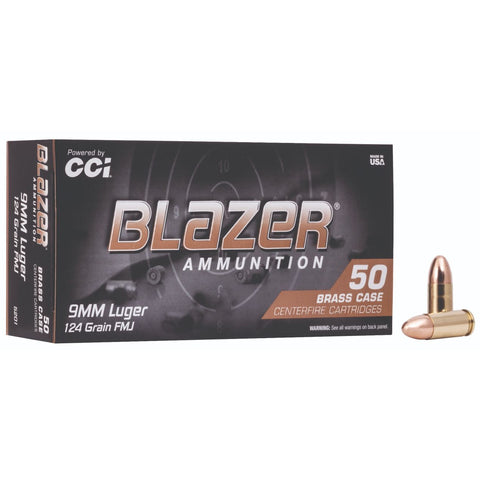CCI Blazer Brass 9mm 124GR FMJ