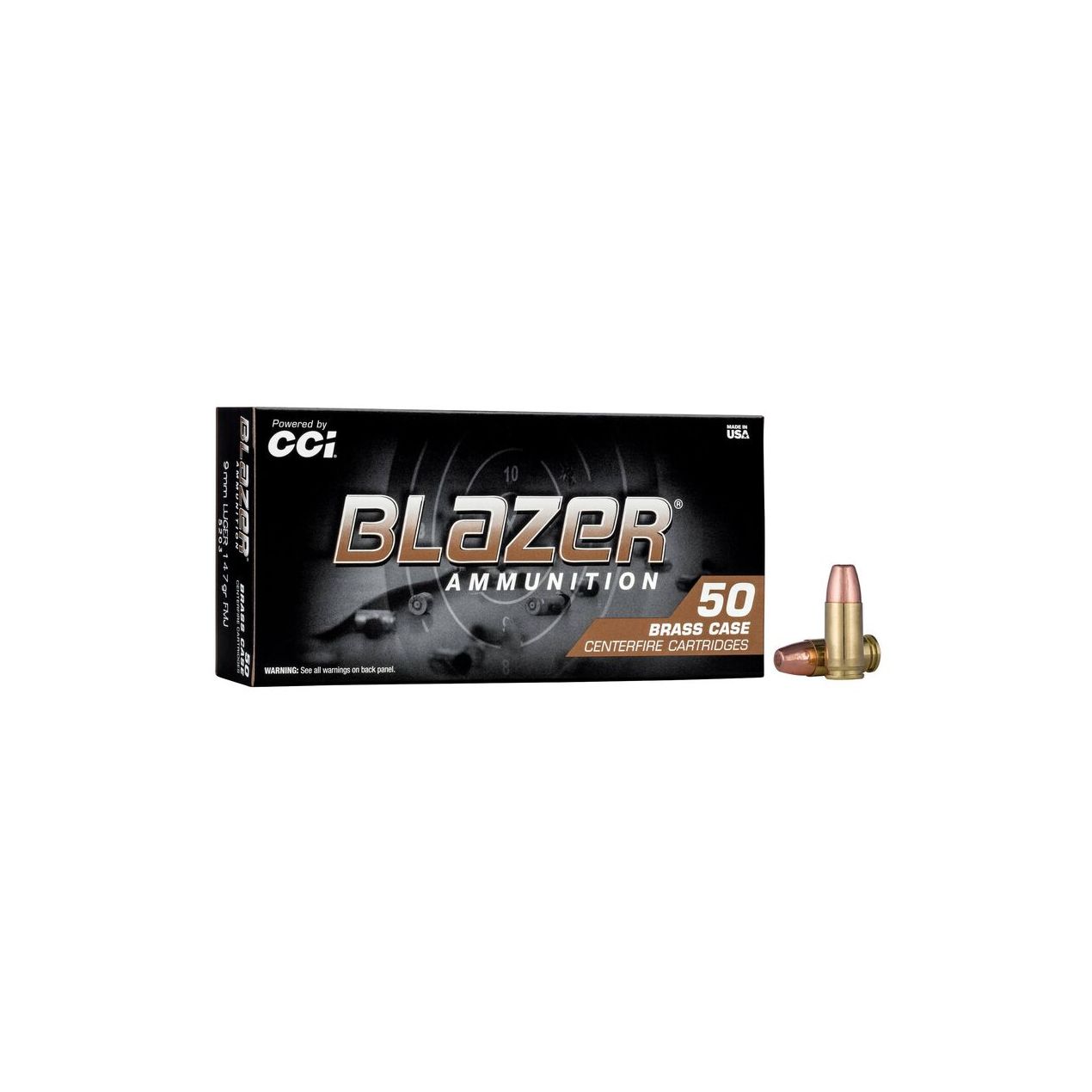 CCI Blazer Brass 9mm 147GR FMJ