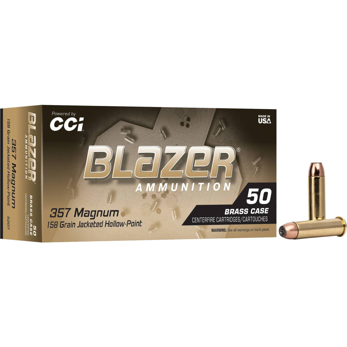 CCI Blazer Brass 357 Mag 158GR JHP