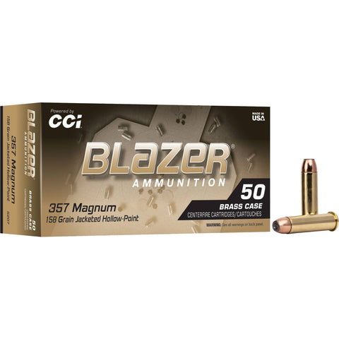 CCI Blazer Brass 357 Mag 158GR JHP