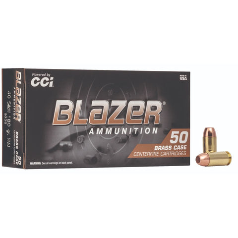 CCI Blazer Brass 40 S&W 180GR FMJ