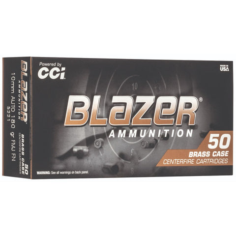 CCI Blazer Brass 10mm 180GR FMJFN