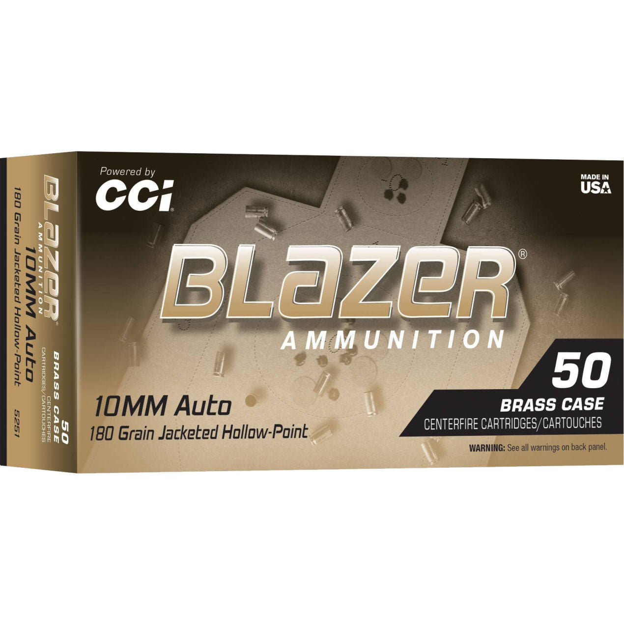 CCI BLAZER BRASS 10MM 180GR JHP