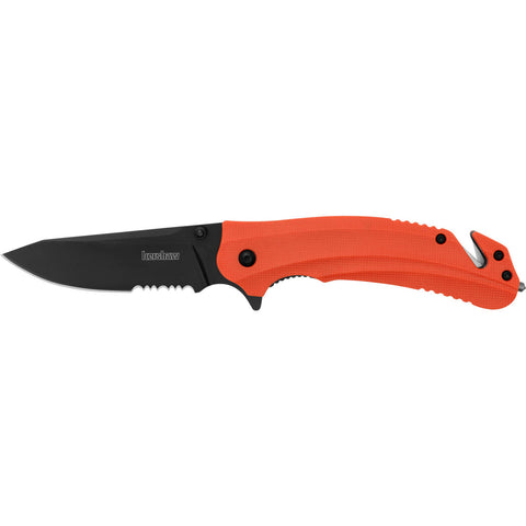 KERSHAW BARRICADE ORANGE SERRATED 3.5 DP