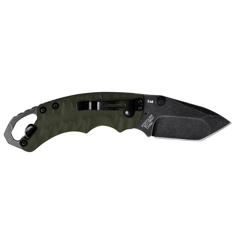 Kershaw Shuffle II Olive Tanto Blackwash Knife