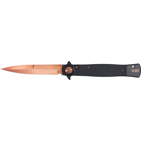 COBRATEC STILETTO BUTTON LOCK BLACK GOLD