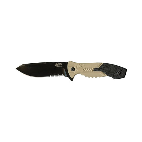 S&W M&P CLIP POINT FIXED SERRATED