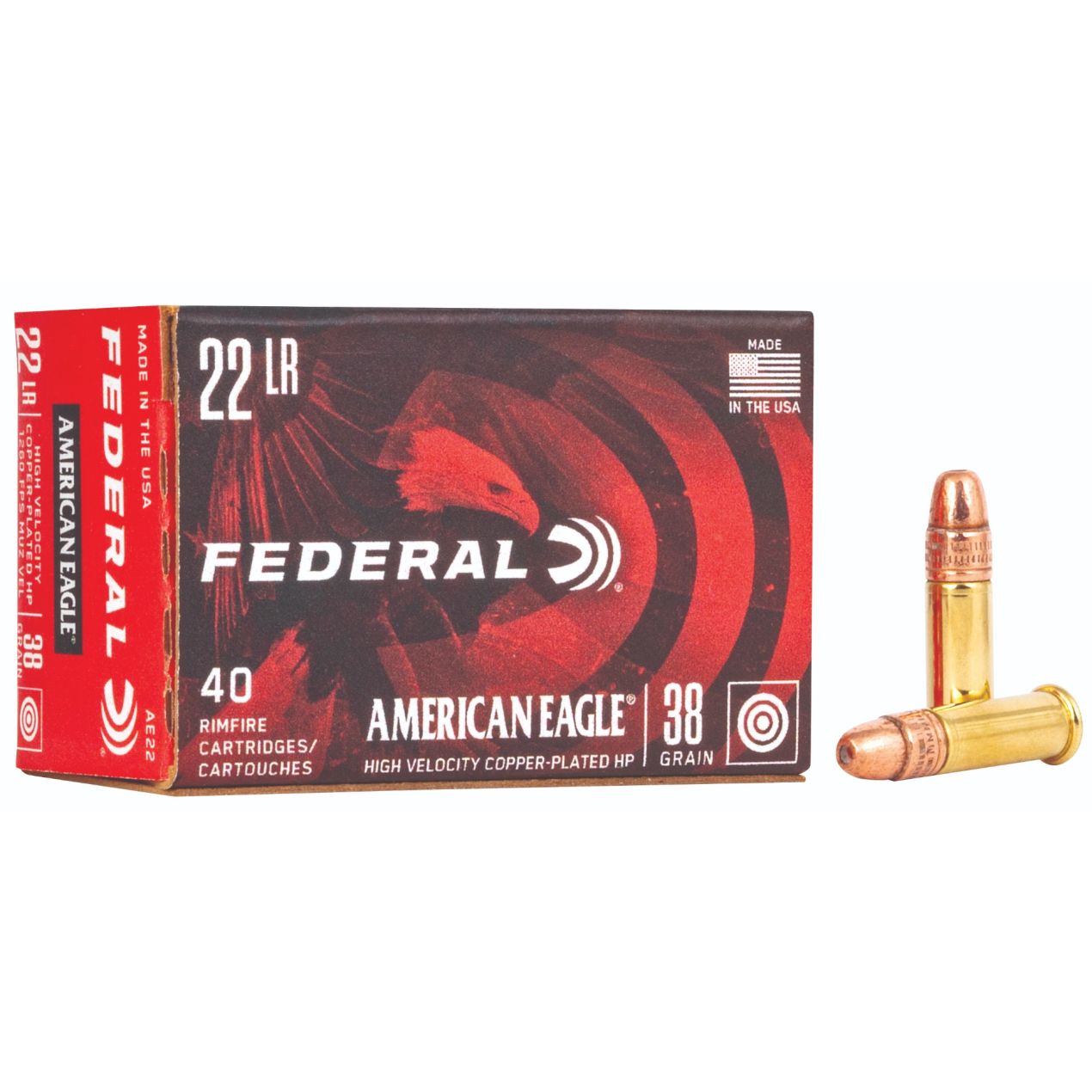 Federal American Eagle 22 LR 38GR CPHP