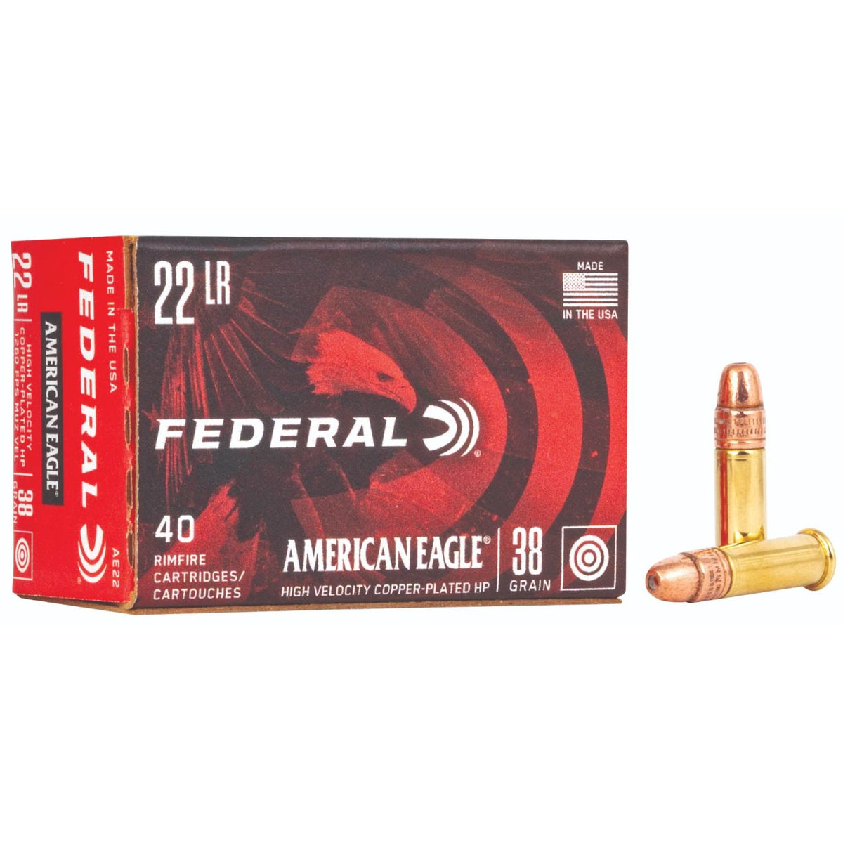 Federal American Eagle 22 LR 38GR CPHP