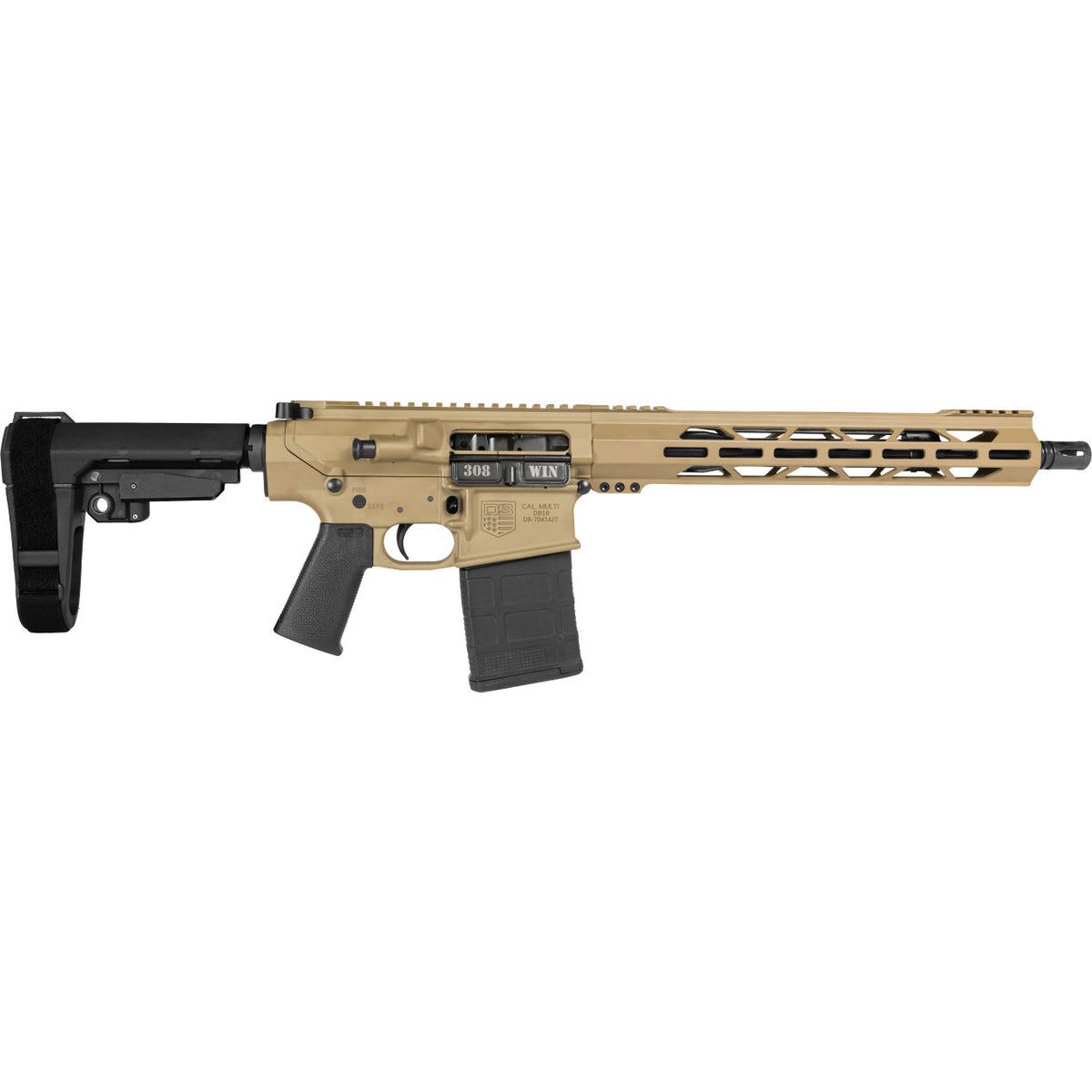 DIAMONDBACK DB10 FDE 308 WIN 13.5" 20-RD SEMI-AUTO PISTOL