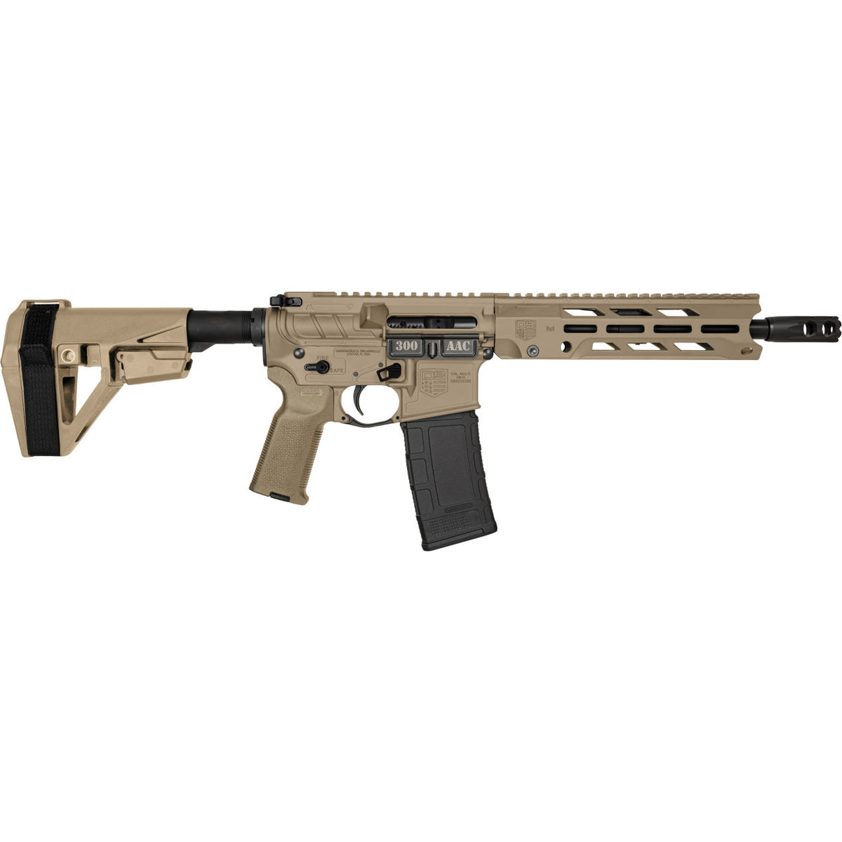 DIAMONDBACK DB15 OBSIDIAN FDE 300 BLK 10.5" 30-RD SEMI-AUTO PISTOL