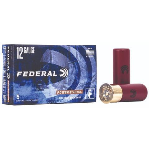 Federal Power-Shok Buckshot 12 Ga 2.75'' 9 00 Buck