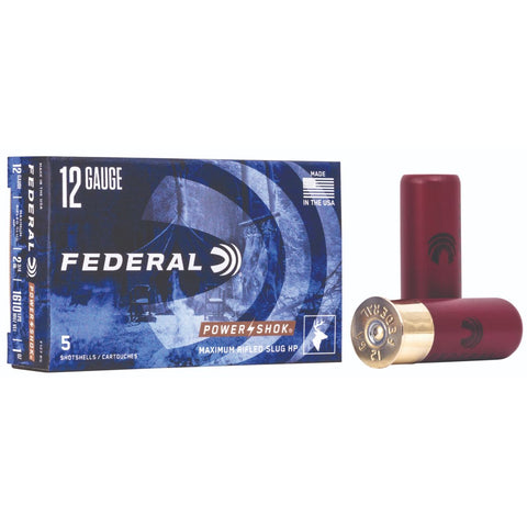 Federal Power-Shok Rifled Slug 12 Ga 2.75'' Slug