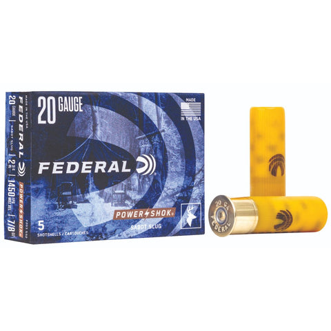 Federal Power-Shok Sabot Slug 20 Ga 2.75'' .875 Slug
