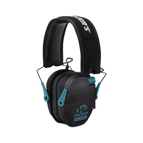 WALKER'S RAZOR SLIM ELECTRONIC MUFF TEAL ACCENT