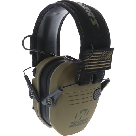 WALKER'S RAZOR PATRIOT SERIES ELECTRONIC MUFF OLIVE DRAB GREEN